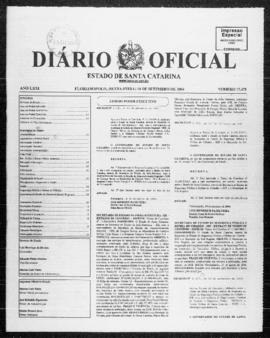Diário Oficial do Estado de Santa Catarina. Ano 71. N° 17475 de 10/09/2004