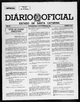 Diário Oficial do Estado de Santa Catarina. Ano 53. N° 13148 de 18/02/1987