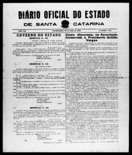 Diário Oficial do Estado de Santa Catarina. Ano 7. N° 1772 de 29/05/1940