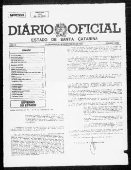 Diário Oficial do Estado de Santa Catarina. Ano 56. N° 14394 de 28/02/1992