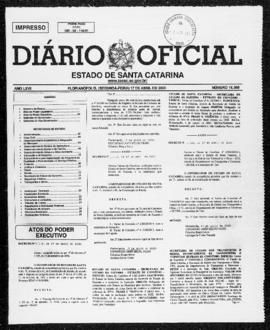 Diário Oficial do Estado de Santa Catarina. Ano 67. N° 16395 de 17/04/2000