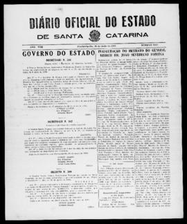 Diário Oficial do Estado de Santa Catarina. Ano 8. N° 2021 de 28/05/1941
