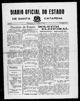 Diário Oficial do Estado de Santa Catarina. Ano 1. N° 261 de 25/01/1935