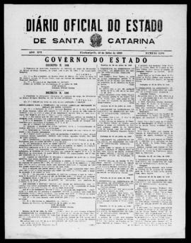 Diário Oficial do Estado de Santa Catarina. Ano 16. N° 3989 de 29/07/1949