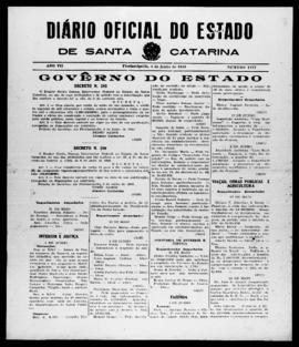 Diário Oficial do Estado de Santa Catarina. Ano 7. N° 1777 de 05/06/1940