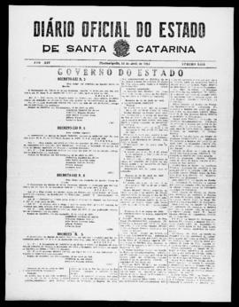 Diário Oficial do Estado de Santa Catarina. Ano 14. N° 3445 de 14/04/1947