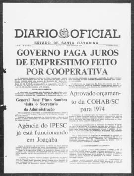 Diário Oficial do Estado de Santa Catarina. Ano 39. N° 9918 de 30/01/1974