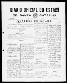 Diário Oficial do Estado de Santa Catarina. Ano 21. N° 5268 de 03/12/1954