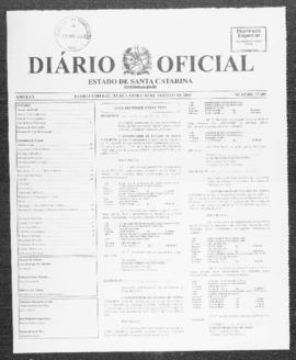 Diário Oficial do Estado de Santa Catarina. Ano 70. N° 17209 de 05/08/2003