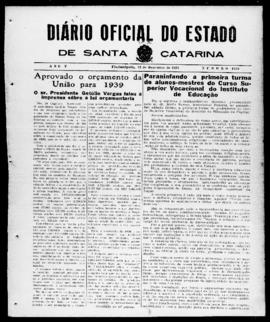 Diário Oficial do Estado de Santa Catarina. Ano 5. N° 1370 de 12/12/1938