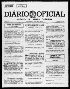 Diário Oficial do Estado de Santa Catarina. Ano 53. N° 13185 de 13/04/1987