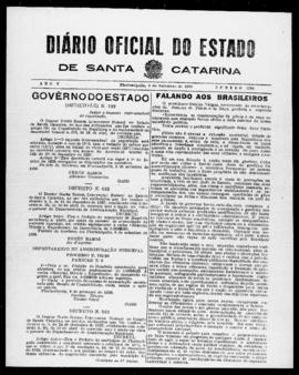 Diário Oficial do Estado de Santa Catarina. Ano 5. N° 1298 de 09/09/1938