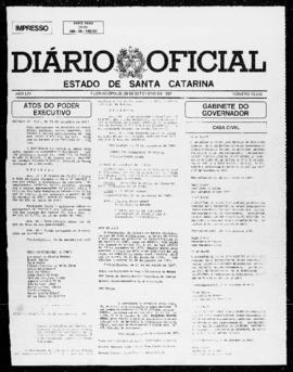 Diário Oficial do Estado de Santa Catarina. Ano 53. N° 13299 de 28/09/1987