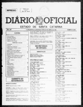 Diário Oficial do Estado de Santa Catarina. Ano 62. N° 15156 de 03/04/1995