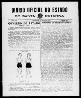 Diário Oficial do Estado de Santa Catarina. Ano 8. N° 2059 de 22/07/1941