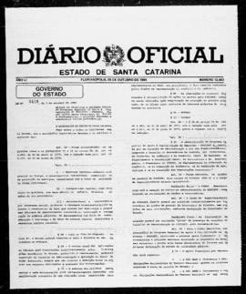 Diário Oficial do Estado de Santa Catarina. Ano 51. N° 12563 de 05/10/1984