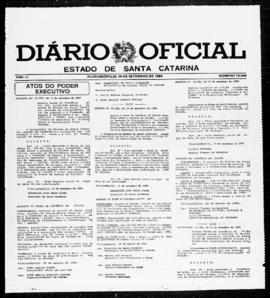 Diário Oficial do Estado de Santa Catarina. Ano 51. N° 12548 de 14/09/1984