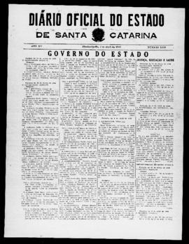Diário Oficial do Estado de Santa Catarina. Ano 15. N° 3679 de 07/04/1948