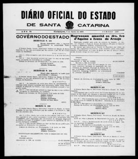 Diário Oficial do Estado de Santa Catarina. Ano 6. N° 1507 de 05/06/1939