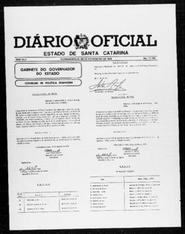 Diário Oficial do Estado de Santa Catarina. Ano 44. N° 11166 de 08/02/1979