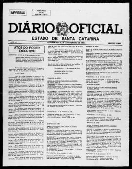 Diário Oficial do Estado de Santa Catarina. Ano 52. N° 12845 de 28/11/1985