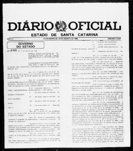 Diário Oficial do Estado de Santa Catarina. Ano 51. N° 12527 de 14/08/1984