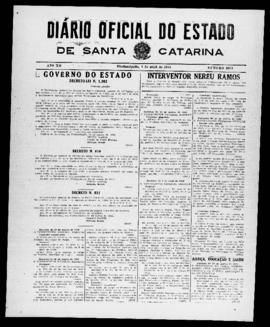 Diário Oficial do Estado de Santa Catarina. Ano 12. N° 2952 de 02/04/1945