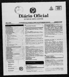 Diário Oficial do Estado de Santa Catarina. Ano 76. N° 19020 de 02/02/2011