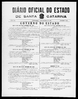 Diário Oficial do Estado de Santa Catarina. Ano 20. N° 5013 de 03/11/1953