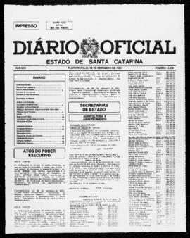Diário Oficial do Estado de Santa Catarina. Ano 57. N° 14529 de 18/09/1992