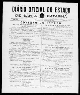 Diário Oficial do Estado de Santa Catarina. Ano 19. N° 4742 de 17/09/1952