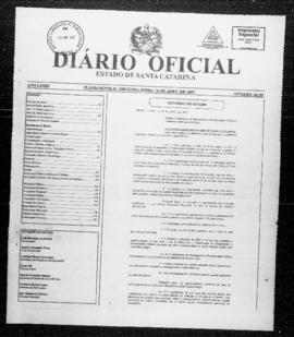 Diário Oficial do Estado de Santa Catarina. Ano 73. N° 18103 de 16/04/2007