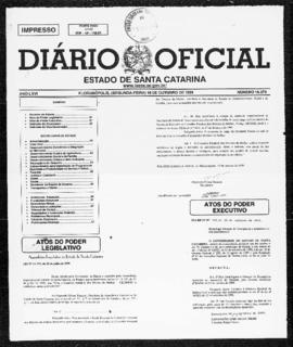 Diário Oficial do Estado de Santa Catarina. Ano 66. N° 16273 de 18/10/1999