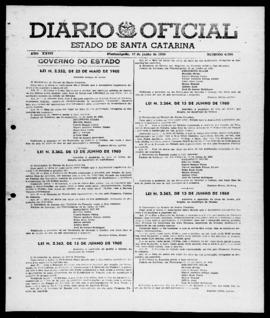 Diário Oficial do Estado de Santa Catarina. Ano 27. N° 6588 de 27/06/1960