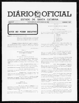 Diário Oficial do Estado de Santa Catarina. Ano 43. N° 11057 de 30/08/1978