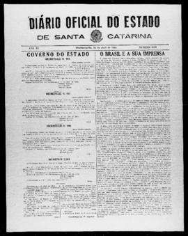 Diário Oficial do Estado de Santa Catarina. Ano 11. N° 2723 de 24/04/1944