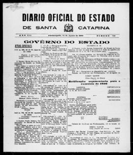 Diário Oficial do Estado de Santa Catarina. Ano 3. N° 710 de 13/08/1936