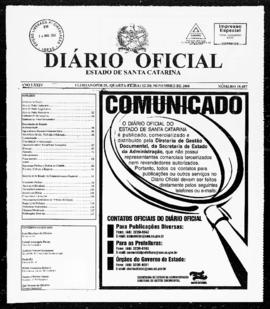 Diário Oficial do Estado de Santa Catarina. Ano 74. N° 18487 de 12/11/2008
