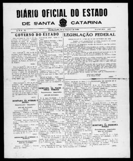 Diário Oficial do Estado de Santa Catarina. Ano 6. N° 1627 de 30/10/1939