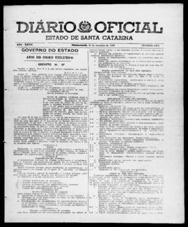 Diário Oficial do Estado de Santa Catarina. Ano 27. N° 6673 de 31/10/1960