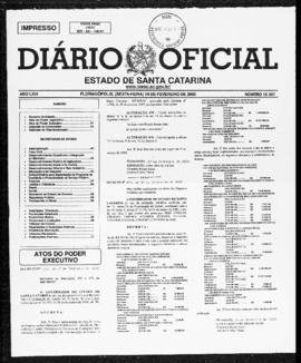 Diário Oficial do Estado de Santa Catarina. Ano 66. N° 16357 de 18/02/2000