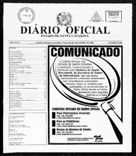 Diário Oficial do Estado de Santa Catarina. Ano 74. N° 18482 de 05/11/2008