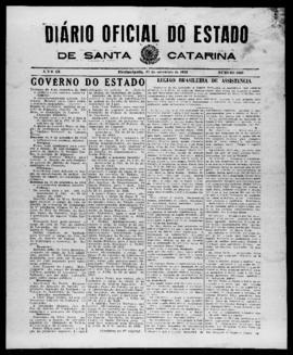 Diário Oficial do Estado de Santa Catarina. Ano 9. N° 2340 de 15/09/1942