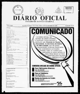 Diário Oficial do Estado de Santa Catarina. Ano 74. N° 18510 de 15/12/2008