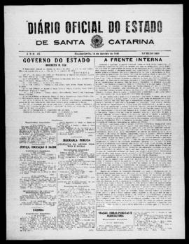 Diário Oficial do Estado de Santa Catarina. Ano 9. N° 2420 de 14/01/1943