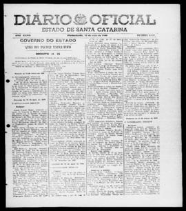 Diário Oficial do Estado de Santa Catarina. Ano 27. N° 6564 de 20/05/1960