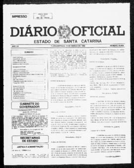 Diário Oficial do Estado de Santa Catarina. Ano 56. N° 14400 de 11/03/1992