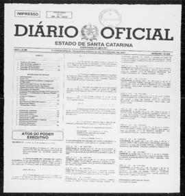 Diário Oficial do Estado de Santa Catarina. Ano 68. N° 16595 de 05/02/2001