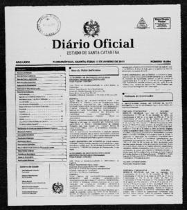 Diário Oficial do Estado de Santa Catarina. Ano 76. N° 19006 de 13/01/2011