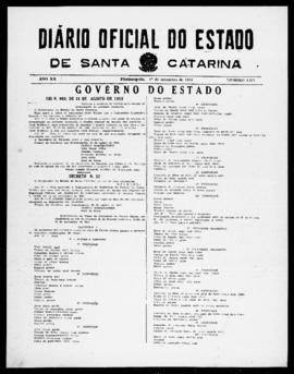 Diário Oficial do Estado de Santa Catarina. Ano 20. N° 4971 de 01/09/1953
